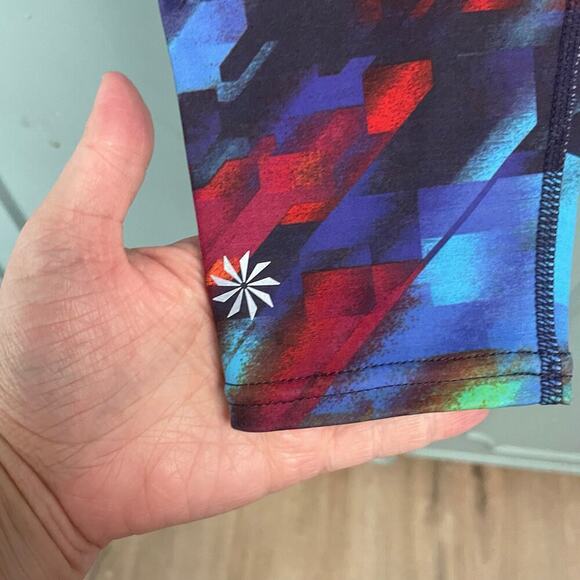 Athleta Size XS Sonar Colorburst Colorful Leggings Tights - Picture 4 of 4